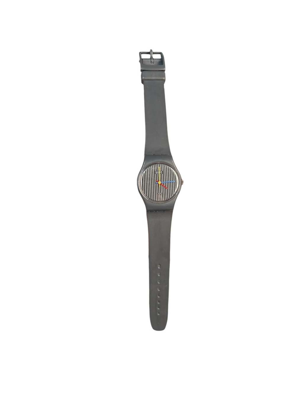 Swatch watch GA102 PINSTRIPE Women's Black Vintage 1990s Parts/repair